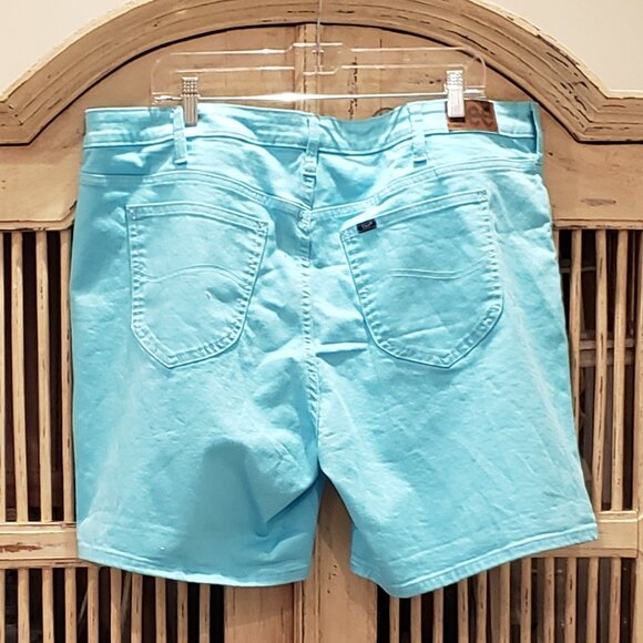 Lee Turquoise Blue Denim 5 picket Short - Picture 4 of 9